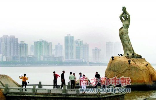 “漁女”已成為珠海標(biāo)志性的景點(diǎn)。資料圖片